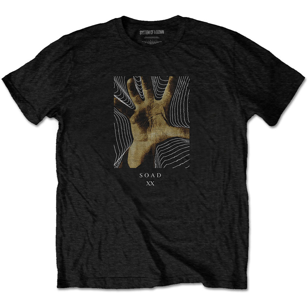 Image of System of a Down Unisex T-shirt - 20 Years Hand Rock Off